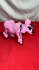 Used, Cow Parade French Moodle #9146 with Cat Eye Glasses Pink Cow Poodle Cut Figurine for sale  Shipping to South Africa