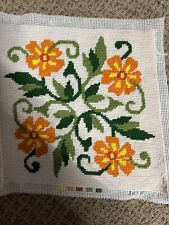 Completed needlepoint bright for sale  Knoxville