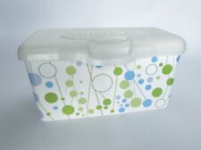 Huggies Baby Wipes EMPTY Container Polka Dot Blue Green Pop Up Refillable 2012 for sale  Shipping to South Africa