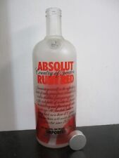 Absolut Ruby Red Vodka: una botella de vidrio vacía de 1 litro. segunda mano  Embacar hacia Argentina