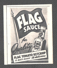 Flag tomato ketchup for sale  UK