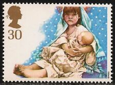 Grã-Bretanha #1583 (A442) Muito bom estado, sem marca de charneira - 1994 30p Mary Holding Jesus, usado comprar usado  Enviando para Brazil