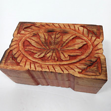 Carved wooden box for sale  Freeport