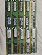 Lot Of 10 Mixed Brand Samsung PC2-4200U 512MB DIMM 533 MHz DDR2 Memory  for sale  Shipping to South Africa