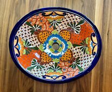 Pia mexicana Talavera colorida pintada à mão cerâmica gota na pia 17 x 14,5 comprar usado  Enviando para Brazil