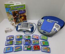 Lot Of 2 Working Leap Frog LEAPSTER Multimedia Learning Systems W/ 17 Games Case, used for sale  Shipping to South Africa