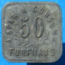 Old Austria token -Fünfhaus -A. Spar&Consum V. -50 -10461.2 -więcej na ebay.pl na sprzedaż  PL