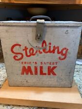 Usado, Refrigerador de varanda vintage pequeno esterlino Erie's Safest metal leite Pa comprar usado  Enviando para Brazil