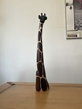 Wooden giraffe statue for sale  WOKING