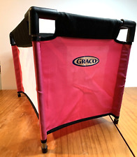 GRACO Babydoll Travel Cot in Pink, Aluminium Poles w/Feet, 51cm x 34cm x 31cm, used for sale  Shipping to South Africa