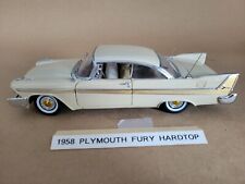 1958 Plymouth Fury Buckskin Beige 1:24 Danbury Mint  for sale  White Plains
