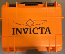 Invicta 8 slots colecionador estojo de mergulho caixa de relógio de armazenamento laranja COR RARA! comprar usado  Enviando para Brazil