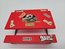 Banco de mesa de piquenique vintage Tech Deck Tony Hawk Skatepark vermelho limitado RARO comprar usado  Enviando para Brazil