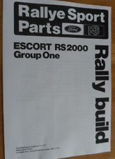 Escort rs2000 mk2 for sale  PRESTON