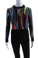 Blusa suéter Yves Saint Laurent feminina estampa abstrata gola redonda multicolorida tamanho P comprar usado  Enviando para Brazil