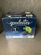 GoodNites Bedtime Underwear Boys Marvel S/M 43-68Lb Marvel Diapers 74 Count M29D for sale  Shipping to South Africa