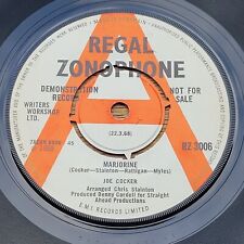 JOE COCKER Marjorine '68 UK DEMO 7" Regal Zonophone orig outer LITTLE PLAYED EX+ comprar usado  Enviando para Brazil