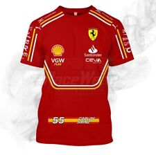 Réplica oficial de camiseta Ferrari Carlos Sainz F1 2024 tamanho G, usado comprar usado  Enviando para Brazil