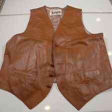 Leather vest mens for sale  Middlesex