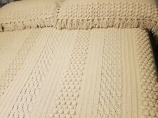 Colcha de crochê feita à mão Rainha E Travesseiro envergonha envergonha 88" X 75" 32" X 19" comprar usado  Enviando para Brazil