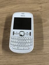 Nokia Asha 201 - Telephono cellulare vintage classico bianco tastiera QWERTY non testato usato  Spedire a Italy