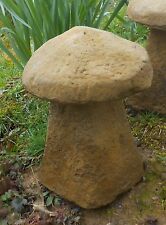 Mushroom Toadstool frost proof stone garden ornament price is for one only 26cmH, used for sale  HORSHAM