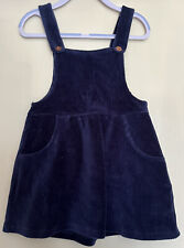 Girls navy pinafore for sale  SHOTTS