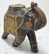 Vintage wooden elephant for sale  Shipping to Ireland