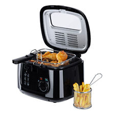 LIVIVO 2.5L Electric Deep Fat Chip Fryer Non-Stick Pan Safe Basket Handle Window for sale  Shipping to South Africa