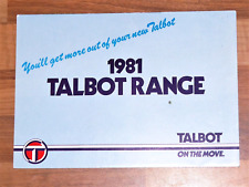 1981 talbot range for sale  Shipping to Ireland