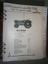Deutz tracteur d7006 d'occasion  Bonneval