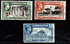 Gibraltar 1938 SG#125, 127b. 128b fino usado até 2 xelins comprar usado  Enviando para Brazil