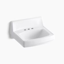 Used, Kohler 2032-0 Greenwich 20-3/4” Wall Mounted Center set ADA Bathroom Sink -White for sale  Shipping to South Africa