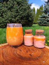 Zestaw Świec Zapachowych Sojowych Ręcznie Wykonane Pomarańczowe, używany na sprzedaż  PL