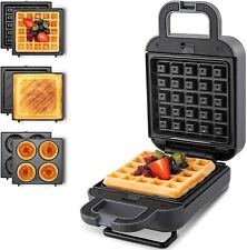 Bezia Mini Waffle Maker 3-in-1 Donut, Grilled Cheese, Paninis 600 Watt CG-51 for sale  Shipping to South Africa