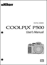 Guía de instrucciones para cámara digital Nikon CoolPix P500, usado segunda mano  Embacar hacia Argentina