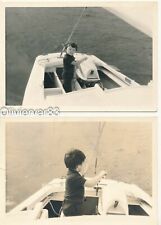 Vintage boy fishing d'occasion  Toulon-