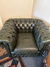 Genuine leather chesterfield for sale  NEATH