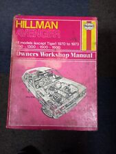 Haynes manual hillman for sale  BILSTON