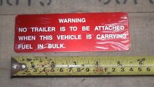 Bedford.warning plate.trailer. for sale  STOKE-ON-TRENT