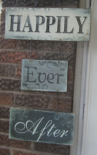 Metal sign happily for sale  Streator