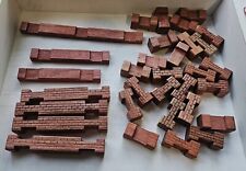Lote de 32 toras de madeira vintage quadradas padrão de tijolo RARO comprar usado  Enviando para Brazil