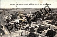 1944 BRILLION WI, Birds-Eye View Business Section, pub. Ray Zahn postcard jj097 for sale  Shipping to South Africa