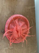 Coral pink fascinator for sale  MILFORD HAVEN