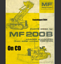 Massey Ferguson 200B 200 B Ładowarka gąsienicowa Spycharka Ciągnik Części Instrukcja MF200B CD, używany na sprzedaż  Wysyłka do Poland