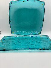 Fused glass aqua for sale  Shelton
