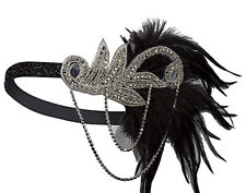 Gatsby headband black for sale  BIRMINGHAM
