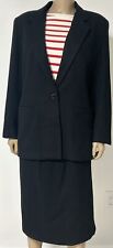 Used, Vintage Black Fitted Wool Skirt Suit Blazer Size 10  DUMAS Made In USA for sale  Shipping to South Africa