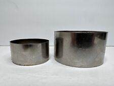 Usado, Pacote com 2 anéis de metal para bolo de cozimento de aço inoxidável para cozinhar Chef Inox comprar usado  Enviando para Brazil