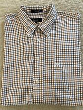 Faconnable Made in USA Vintage Multicolor Check Button Down Sport Shirt Size XL for sale  Shipping to South Africa